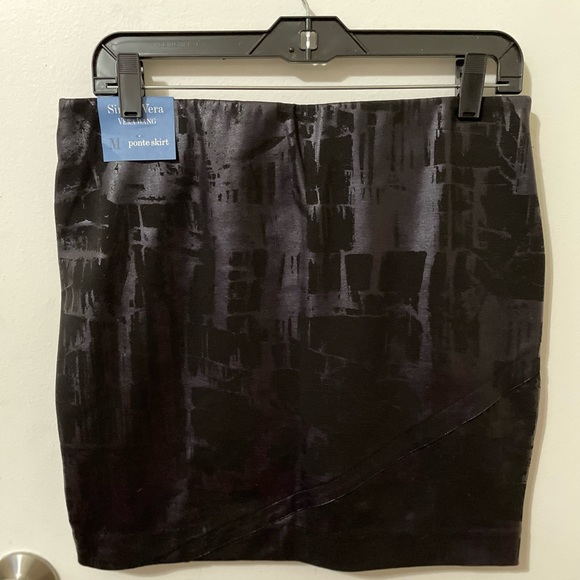 Simply Vera Ponte Skirt New With Tags - Picture 1 of 9